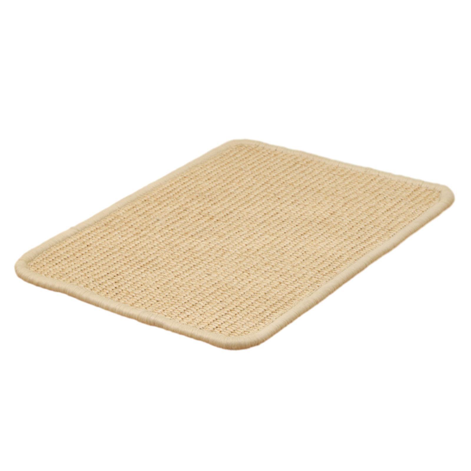 Cat Scratch Mat, Cat Floor Scratching Pad, Wear Resistant Horizontal Sisal Cat Scratching Pad for Bed Carpet Couch Sofa