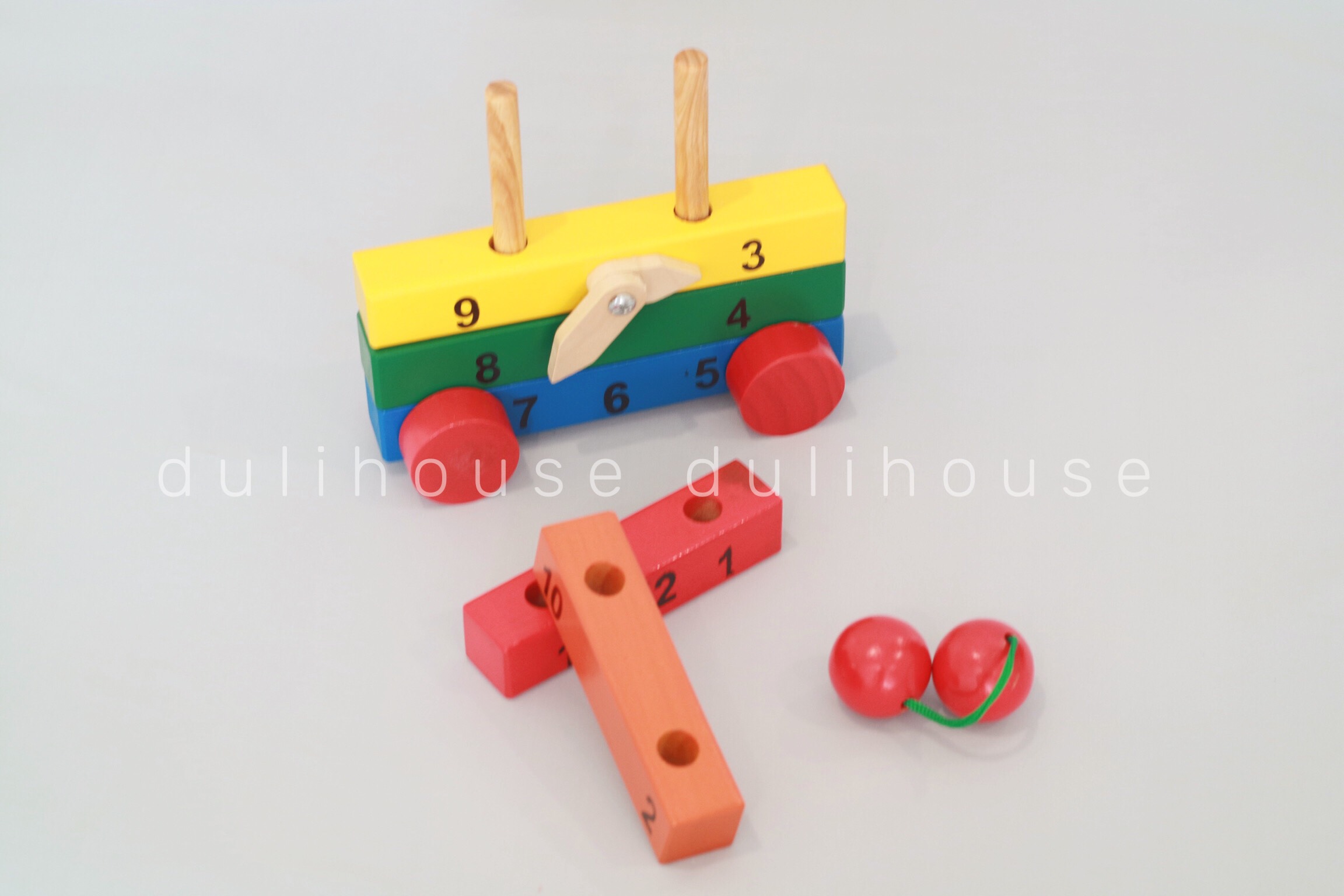 Đồ Chơi Gỗ Cao Cấp Đồng Hồ Lắp Ráp Có Bánh Xe - Hàng Chính Hãng