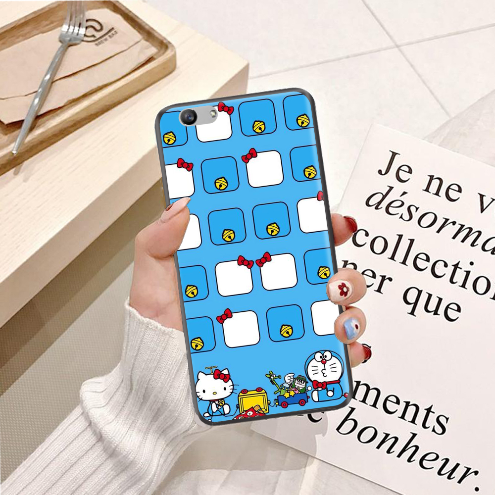 Ốp lưng điện thoại Oppo F1S viền silicon dẻo TPU hình Doremon Làm Duyên - Hàng chính hãng
