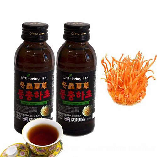 Hộp nước uống đông trùng hạ thảo- Dongchoonghacho (10 chai x 100ml)