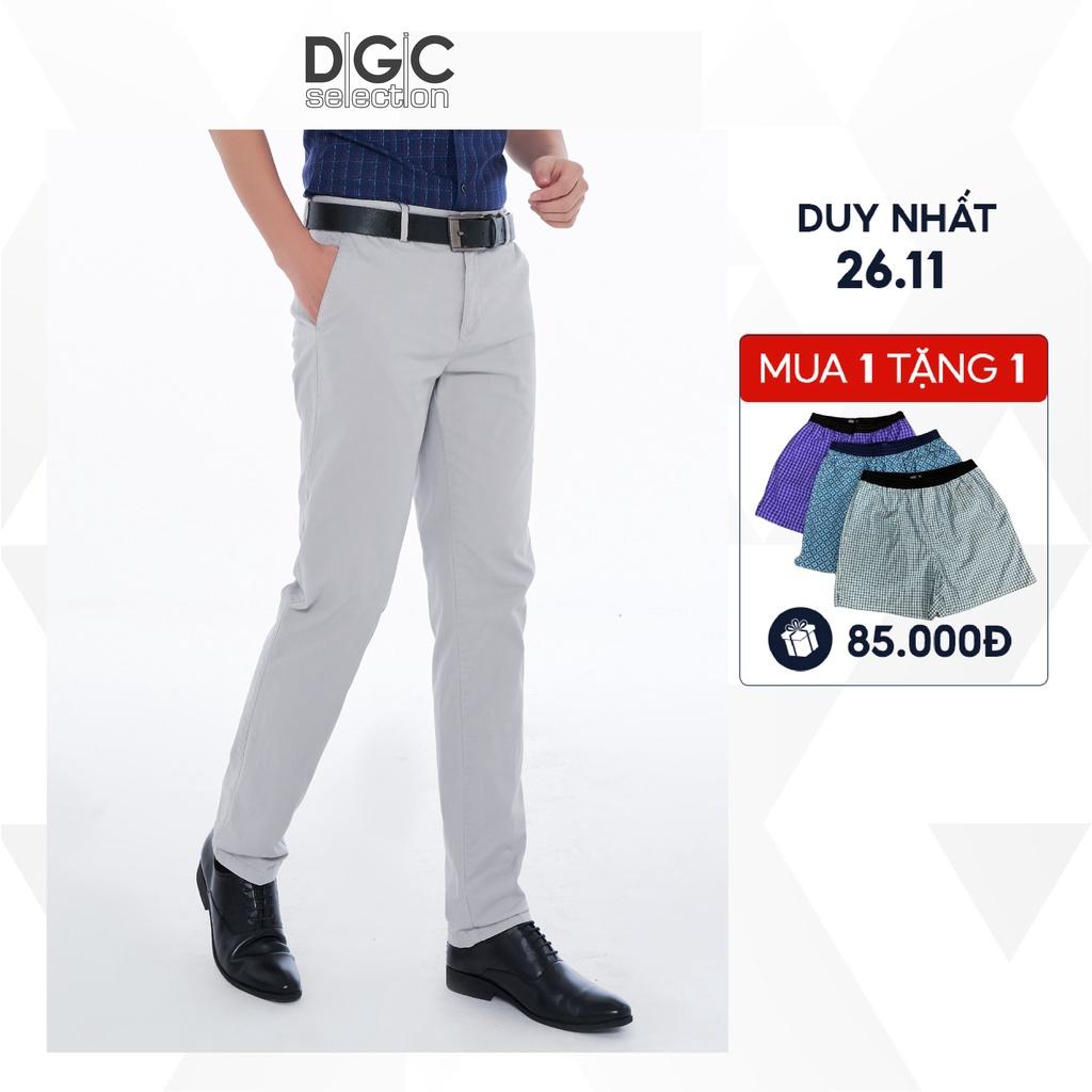 Quần khaki Nam không ly REGULAR FIT DGC - SQKCB18M