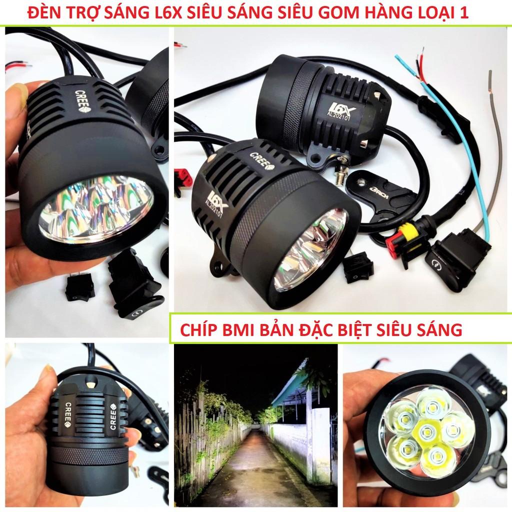 Đèn led trợ sáng xe máy ô tô L6X BMI cho ánh sáng mạnh loại tốt cực bền mẫu mới