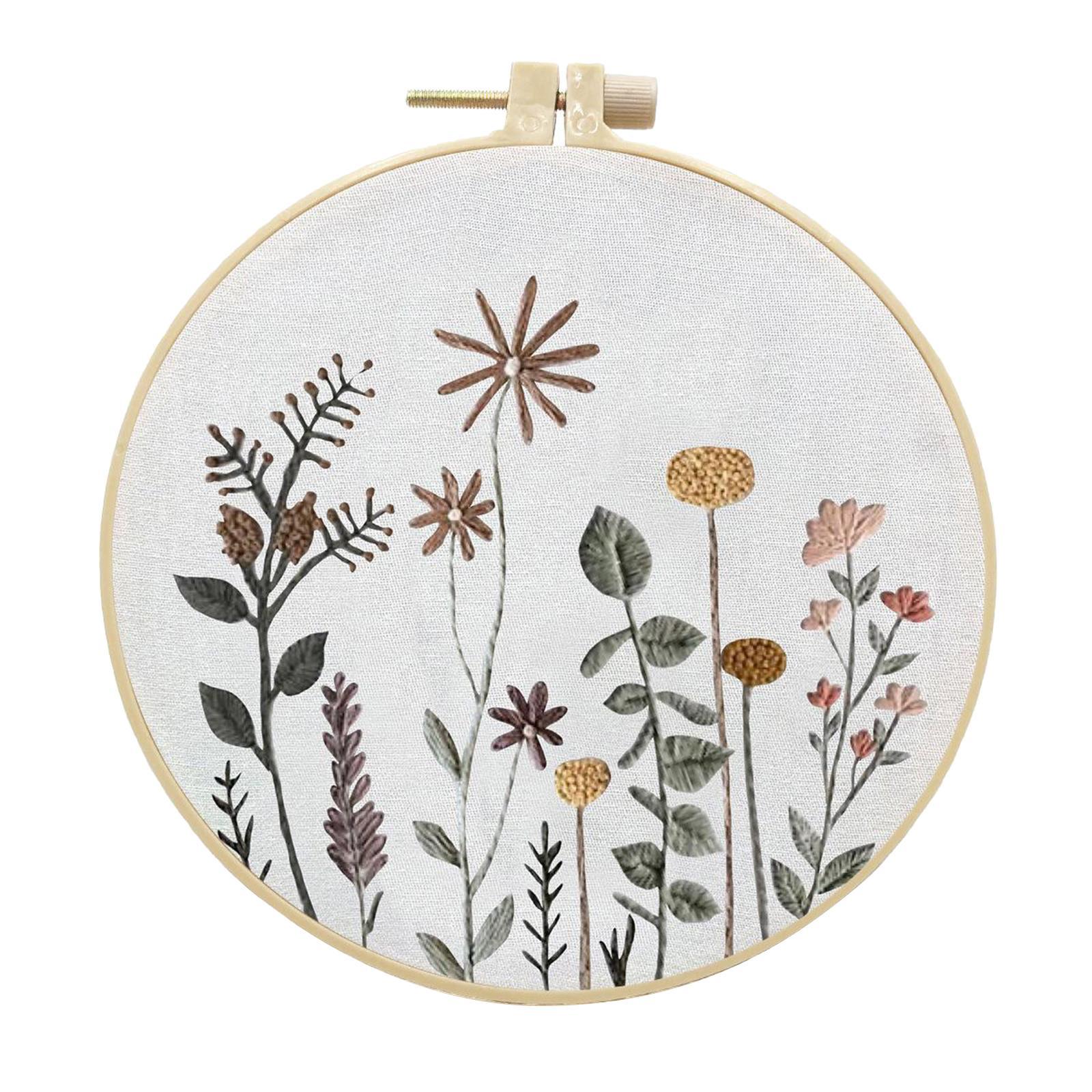 Handmade Cross Stitch Kit Flower Art Making DIY Embroidery Needlework