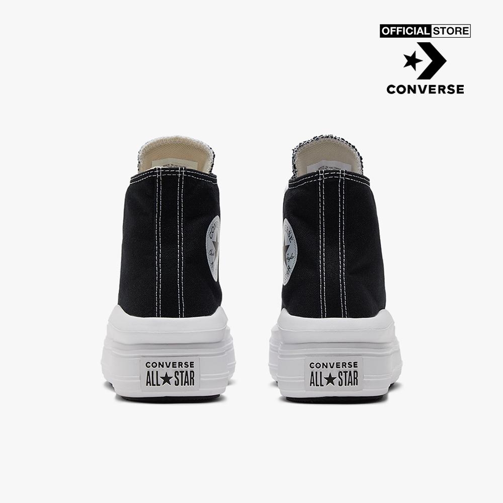 CONVERSE - Giày sneakers nữ cổ cao Chuck Taylor All Star Move 568497C-0000_BLACK