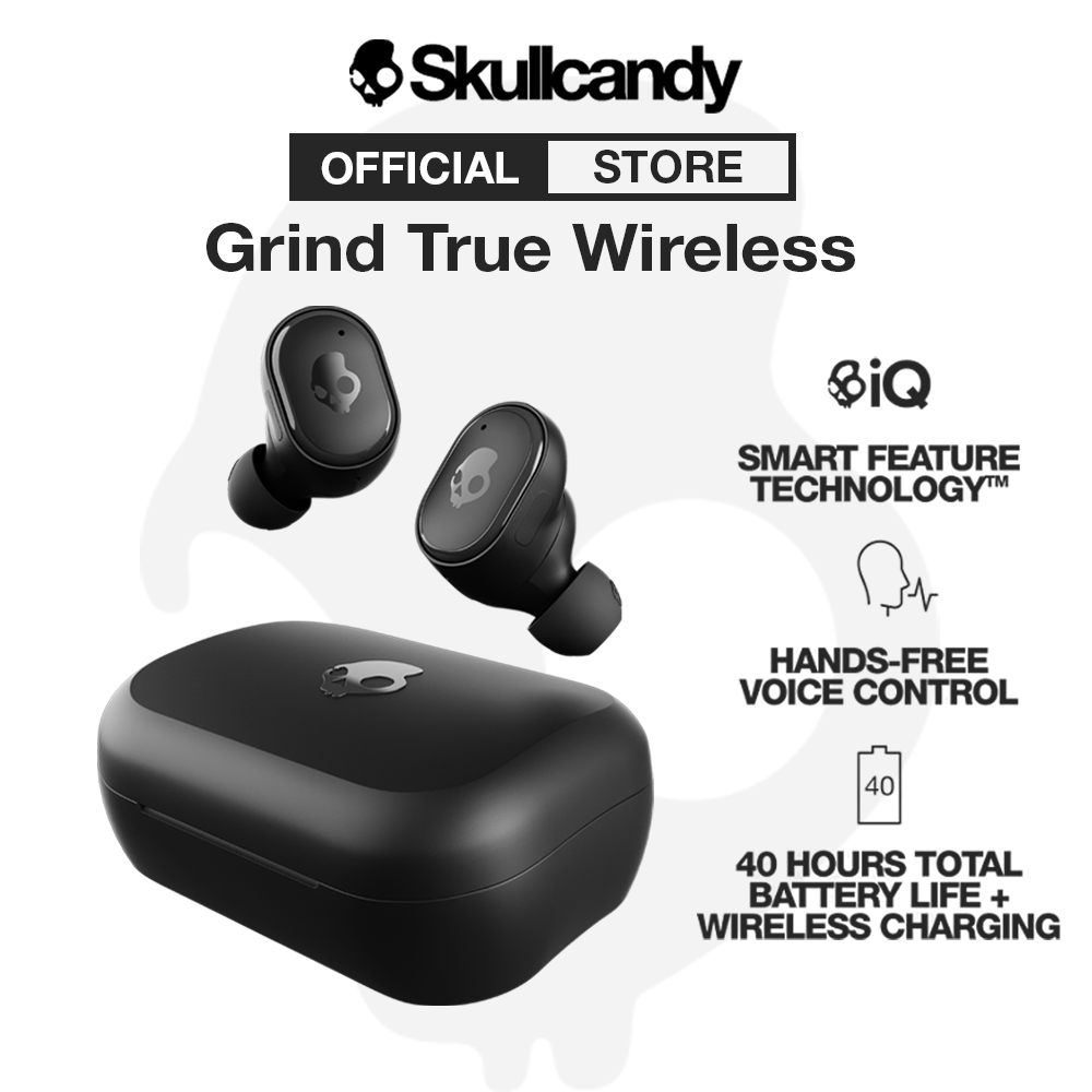 Tai Nghe Không Dây Skullcandy Grind True Wireless , Điều Khiển bằng giọng nói Skull iQ - Hàng chính hãng