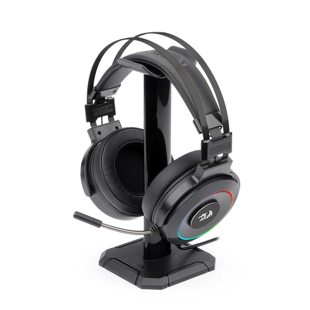 Redragon Lamia H320 Tai nghe chơi game đèn nền RGB, tai nghe tai nghe máy tính âm thanh vòm USB với khung micrô