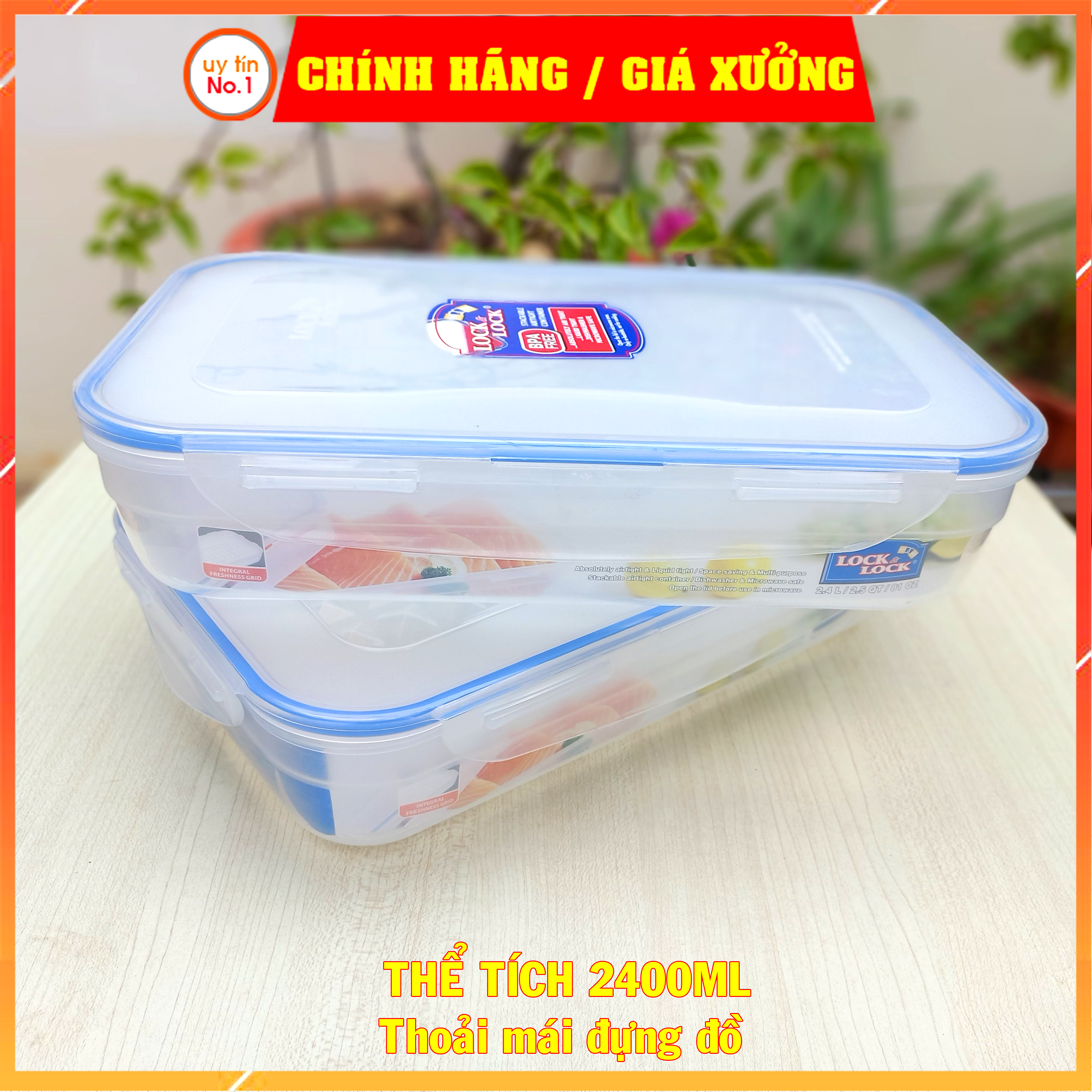 Hộp nhựa đựng thực phẩm LOCK&LOCK chính hãng HPL350 2400ml