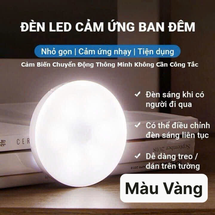 Đèn LED cảm biến chuyển động cảm biến thông minh, ánh sáng bảo vệ mắt, sạc pin USB đời mới, dán tường, tủ quần áo, cầu thang, phòng ngủ… Cảm Ứng không dây