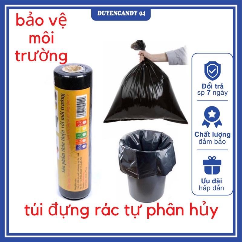 Túi đựng rác đen tự phân hủy Sài Gòn —— cuộn 500g
