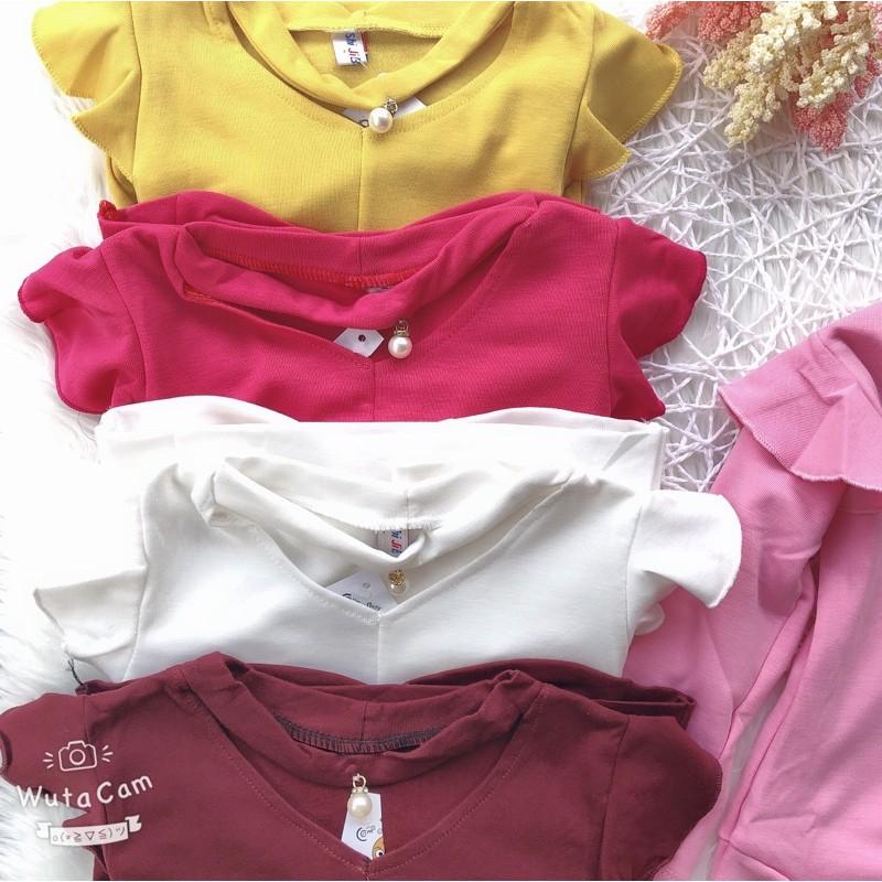 ÁO KIỂU CHẤT COTTON LEN CHO BÉ GÁI