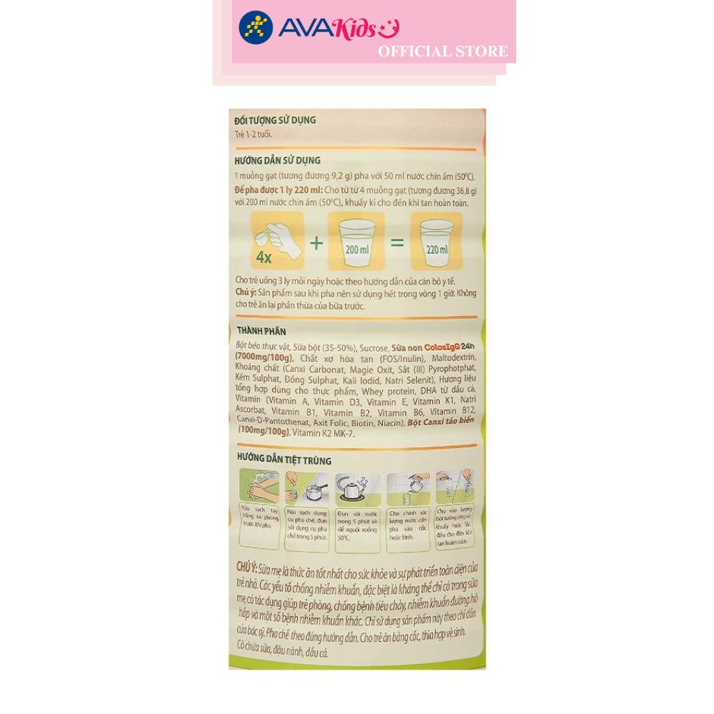 Sữa bột ColosBaby Gold D3K2 1+ (sữa non) 800g (1 - 2 tuổi)