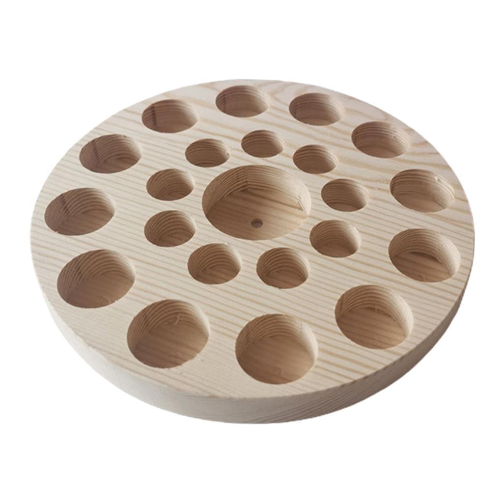 2Set Essential Oil Storage Box Wooden Aromatherapy Organizer Display Holder Tray