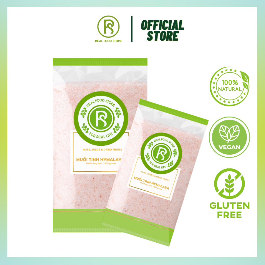 Hũ Muối Hồng Hymalaya Real Food Hạt Nhuyễn