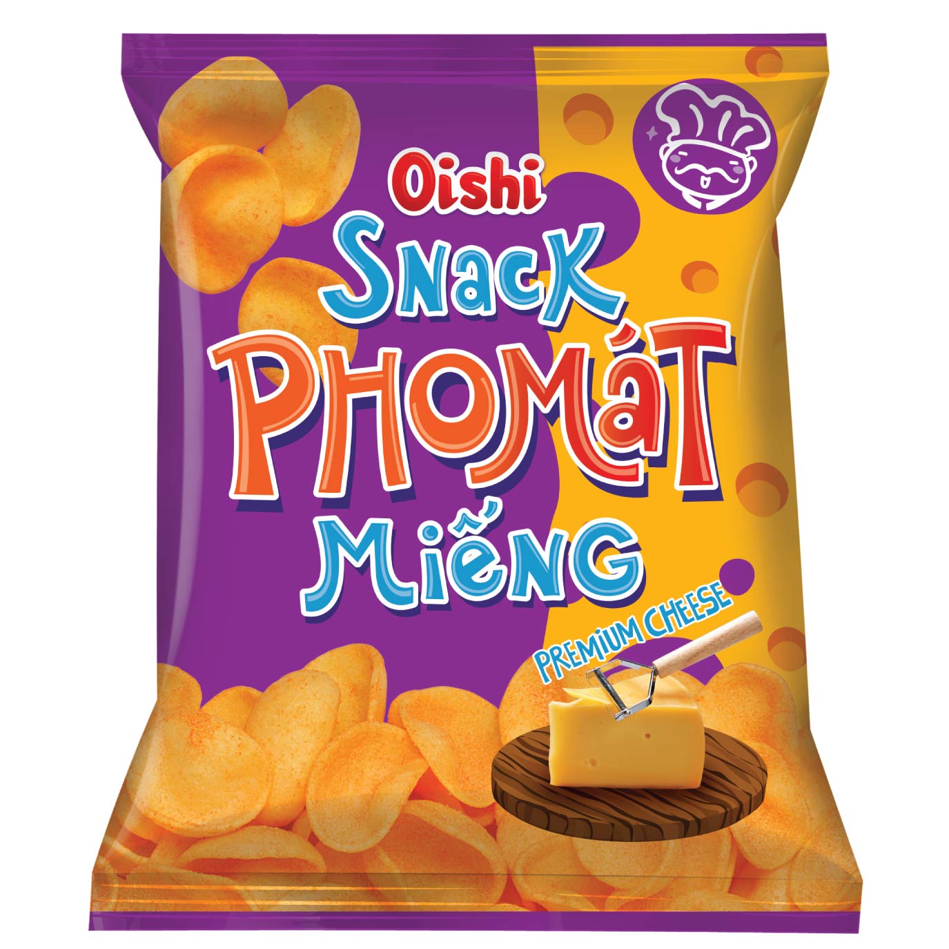 Oishi Combo2 - 6 gói snack 40g (Snack Cua Lắc Phô Mai, Snack 4X Vị Cay, Snack Phomat Miếng, Snack Bắp Ngọt, Snack Bắp Vị Sữa, Snack Tôm Cay)