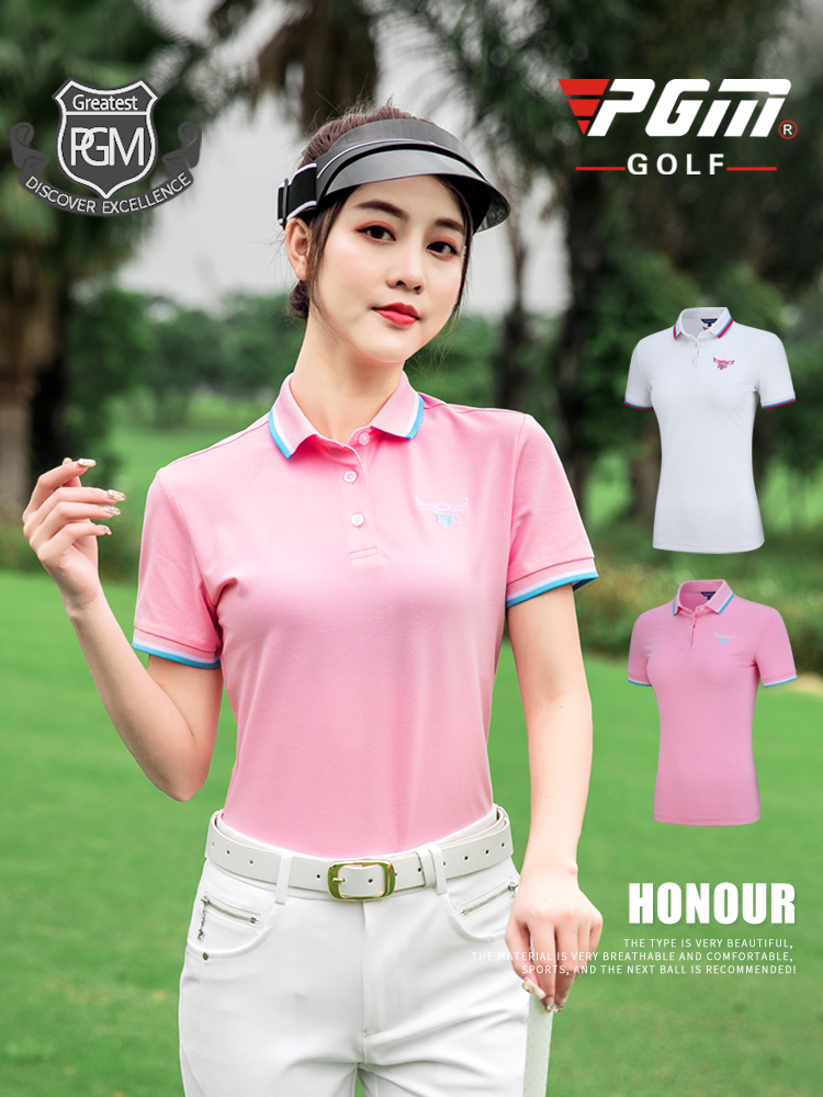 Áo cộc tay golf nữ YF189 - Mẫu áo gồm 3 màu sắc đơn tính, dễ dàng phối cùng quần hoặc chân váy tùy thích