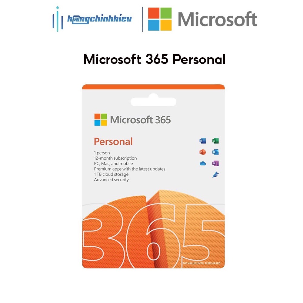 Phần mềm Microsoft Office 365 Personal Hàng chính hãng