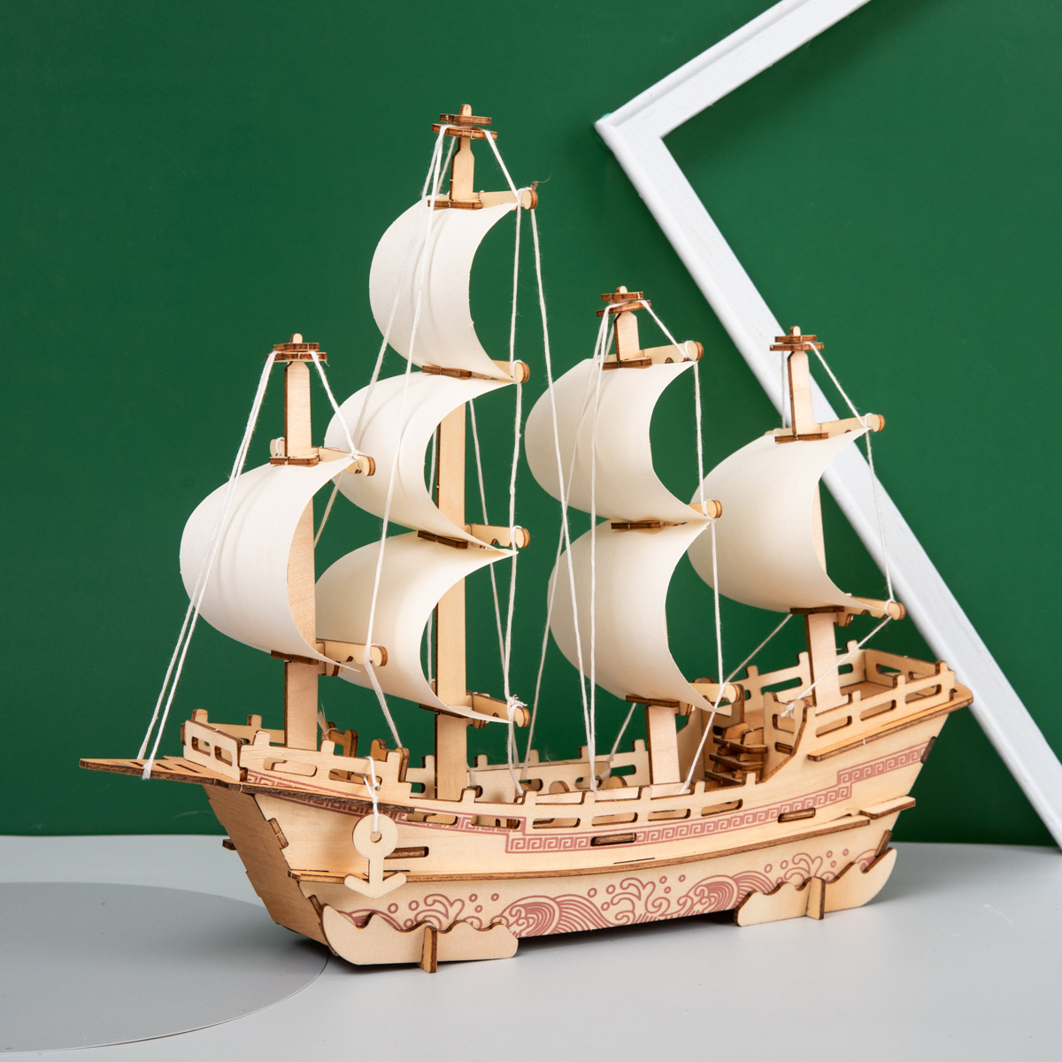 Mô Hình Gỗ 3D Tự Lắp ráp DIY Mô Hình Tàu Thuyền Quà Tặng Cho Bé