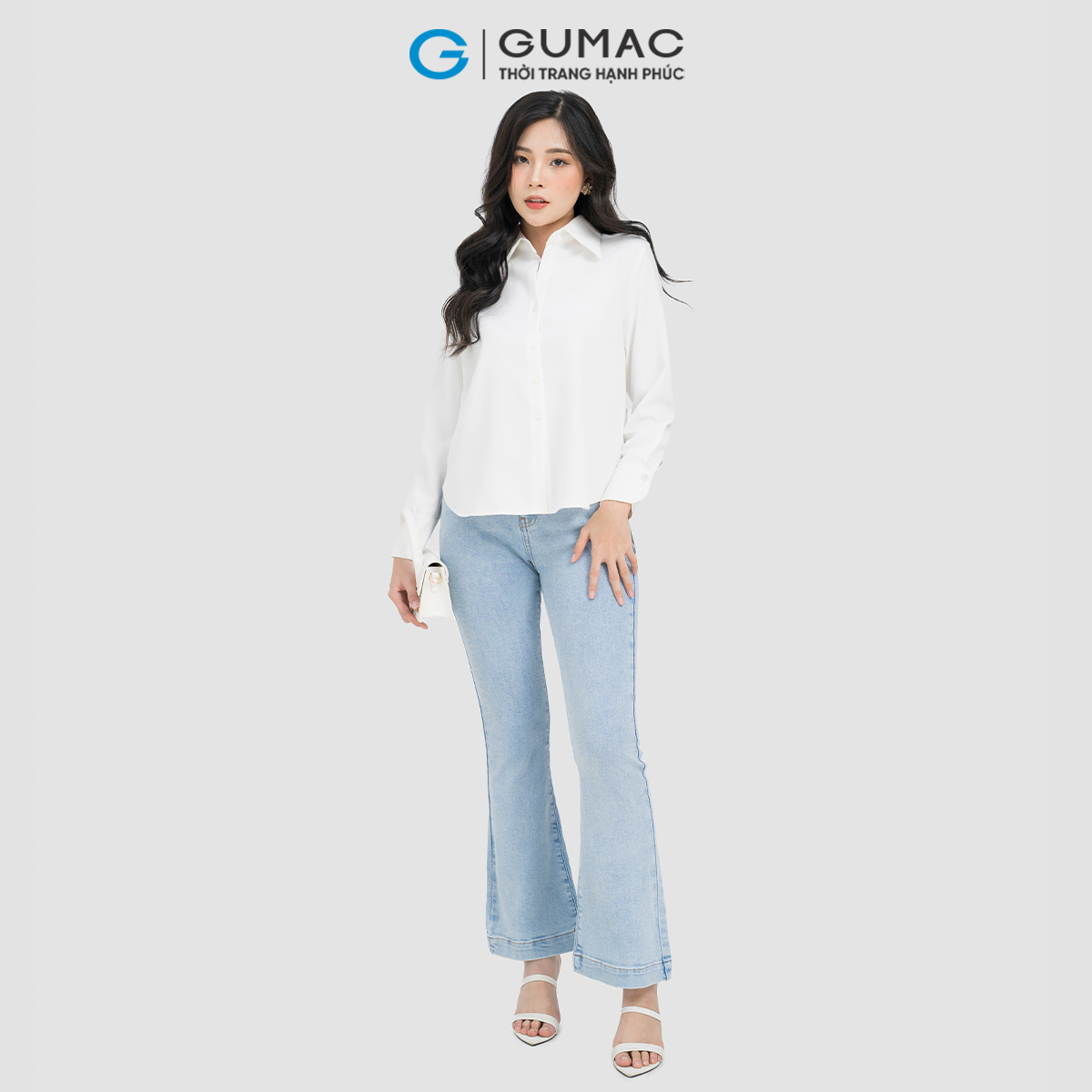 Quần jeans ống loe Gumac QJD04050