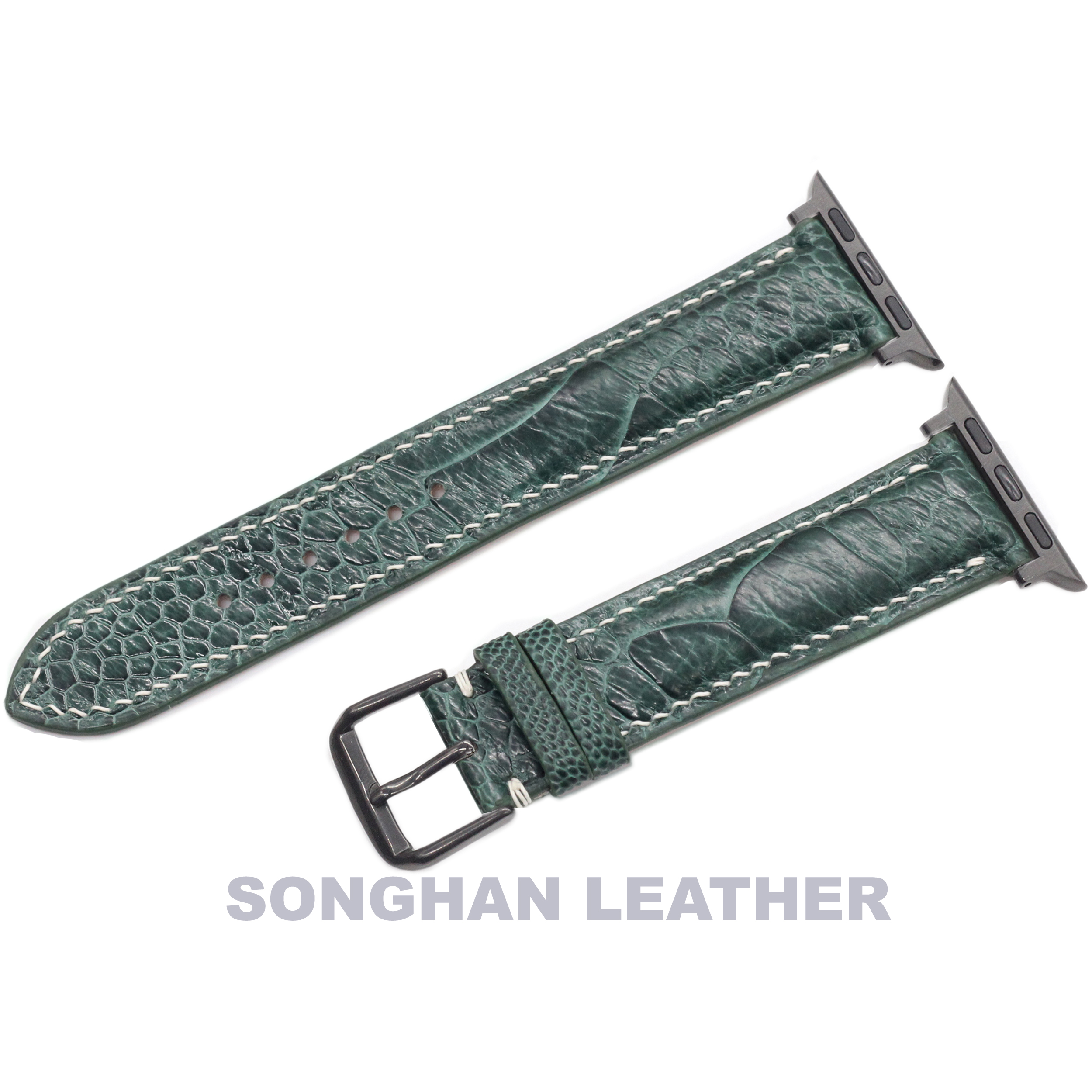 DÂY DA ĐÀ ĐIỂU THẬT HANDMADE HÀNG CHÍNH HÃNG SONGHAN LEATHER DÂY ĐEO THAY THẾ DÀNH CHO APPLE WATCH,   PHÙ HỢP CÁC DÒNG SERIES 1-2-3-4-5-6-SE-7 38mm 40mm 41mm 42mm 44mm 45mm AWOS-01T