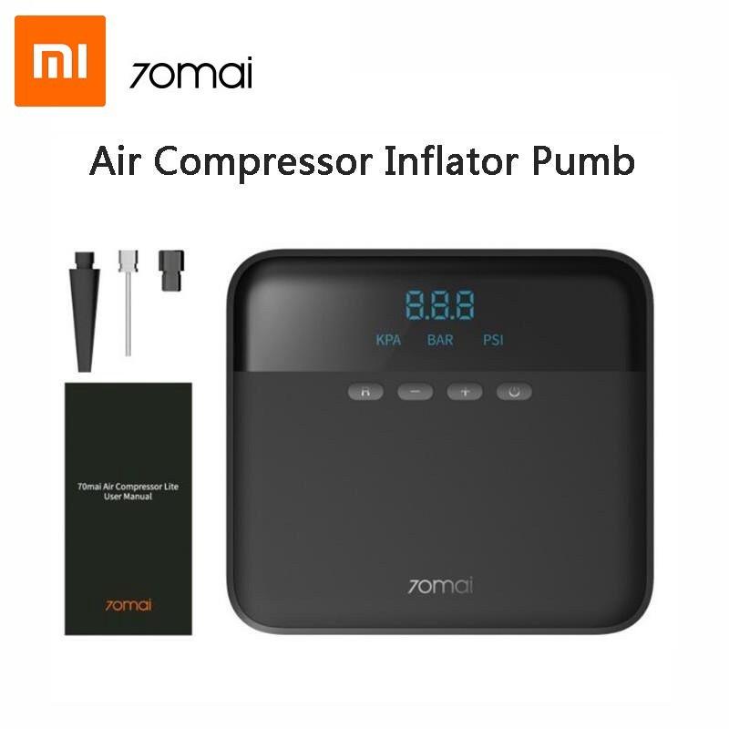 Bơm lốp ô tô Xiaomi 70mai TP03 Bơm 25L/phút - Lực bơm 160 psi - Tẩu cấp nguồn 3m bơm du lịch cho ô tô