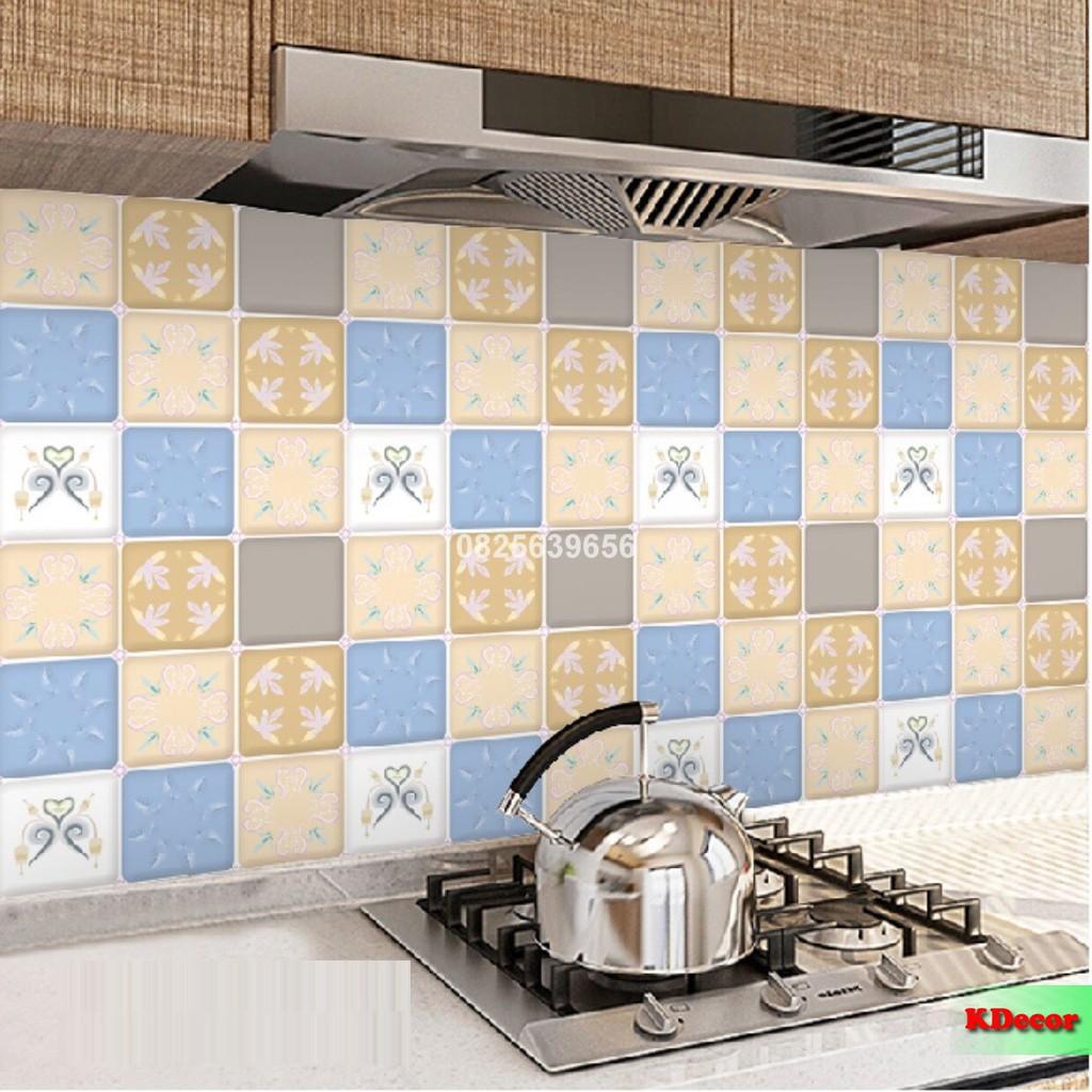 3 mét Decal dán bếp, giấy dán bếp tráng nhôm chịu nhiệt khổ 60cm