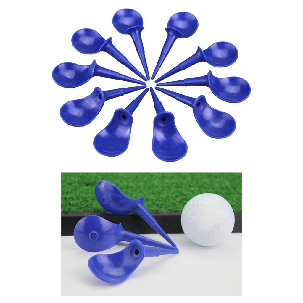 2x 10 PCS Blue Plastic Novelty Chair Shape Golf Tees Training Aids Equipment