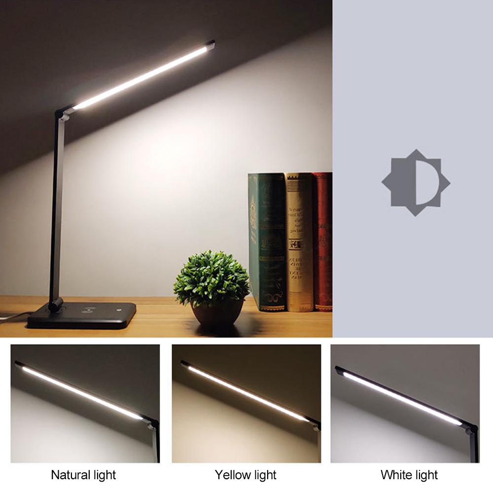 Đèn để bàn Chăm sóc mắt 5V 700LM 26 LED Đèn bàn linh hoạt Cảm biến cảm ứng 10 mức độ sáng với sạc USB