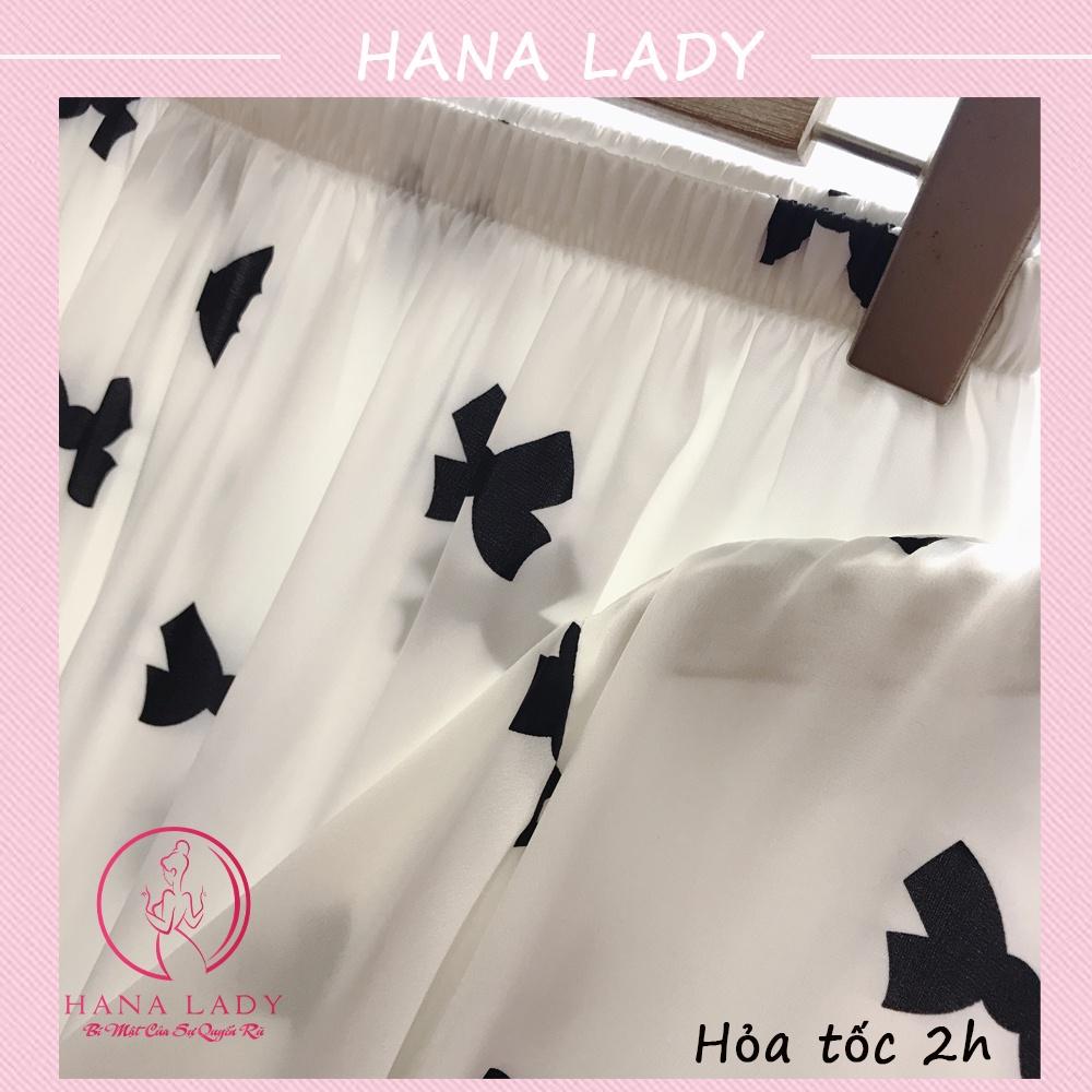 Đồ ngủ pijama lụa - Bộ ngủ mặc nhà tay ngắn họa tiết nơ mềm mại PJ519