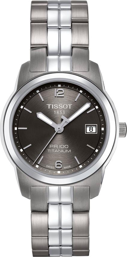 Đồng Hồ Nữ Dây Titanium Tissot T049.310.44.067.00 (28mm) - Xám