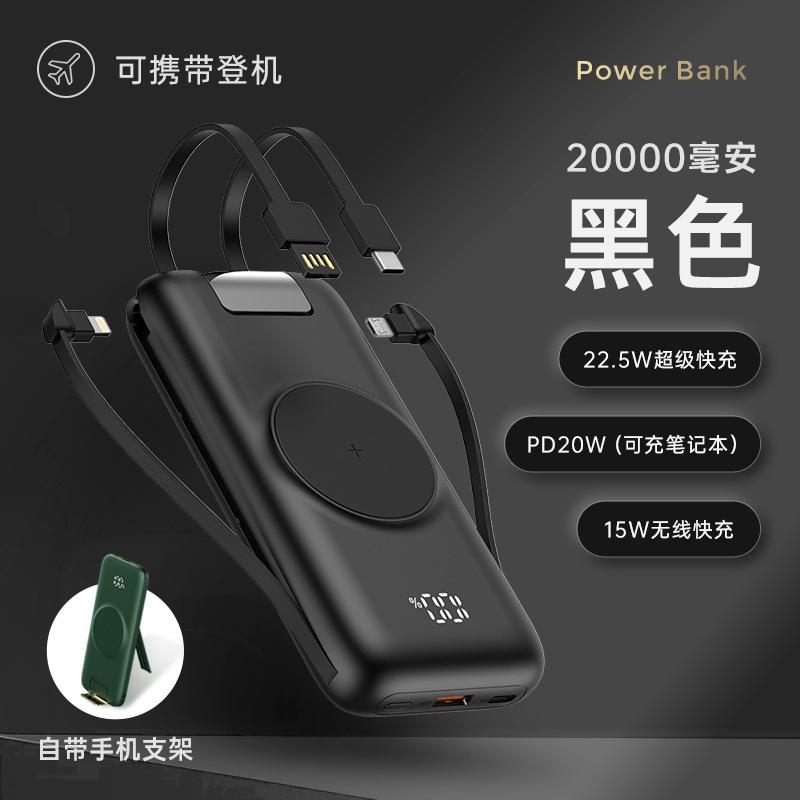 Kho báu sạc không dây SUIDDY giá thấp nhất với dòng sạc nhanh ba trong một cấp độ 20000 mAh mỏng và nhỏ gọn di động thích hợp cho