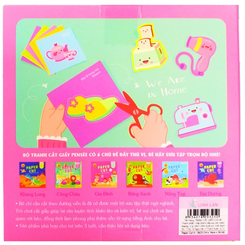 Bộ Tranh Cắt Giấy Linh Lan (36 Tờ/Hộp) - Gia Đình Vui Nhộn