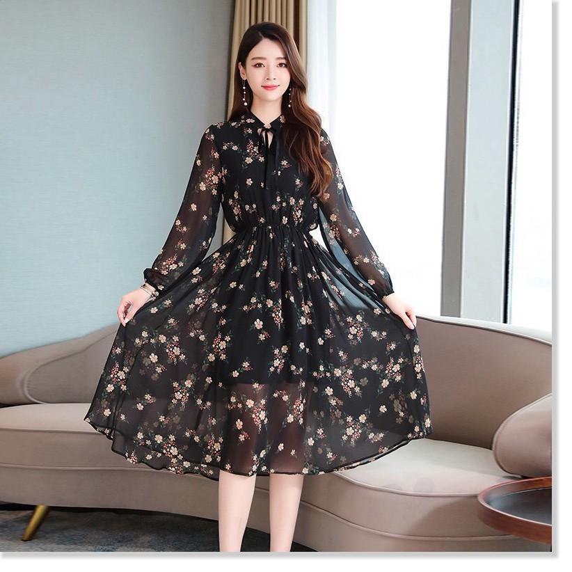 ĐẦM LỤA HOA,HỌA TIẾT ĐƠN GIẢN