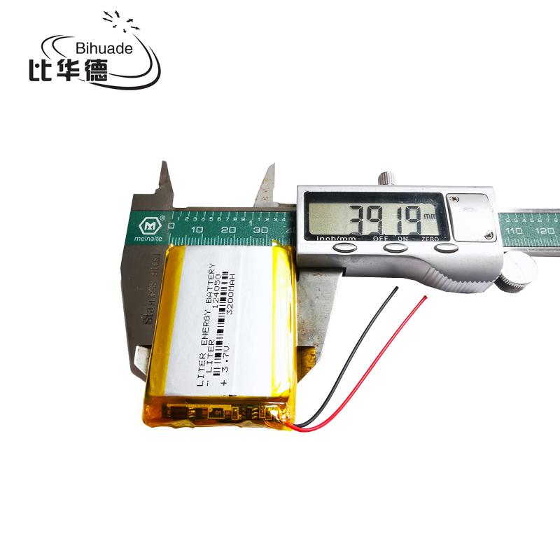 124050 Pin sạc Lithium Polymer LiPo 2021 3.7V 3200MAH mới cho tai nghe Mp3 PAD DVD camera bluetooth Màu sắc: 1 cái