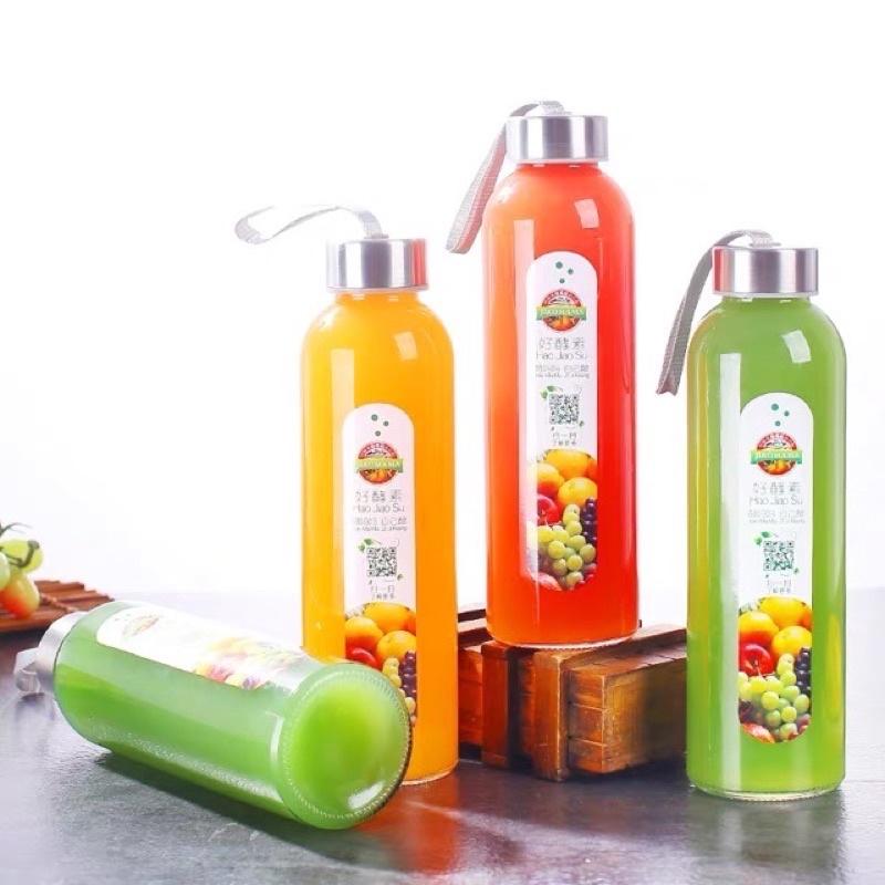 Combo 3 chai thuỷ tinh nắp dây xách 500ml