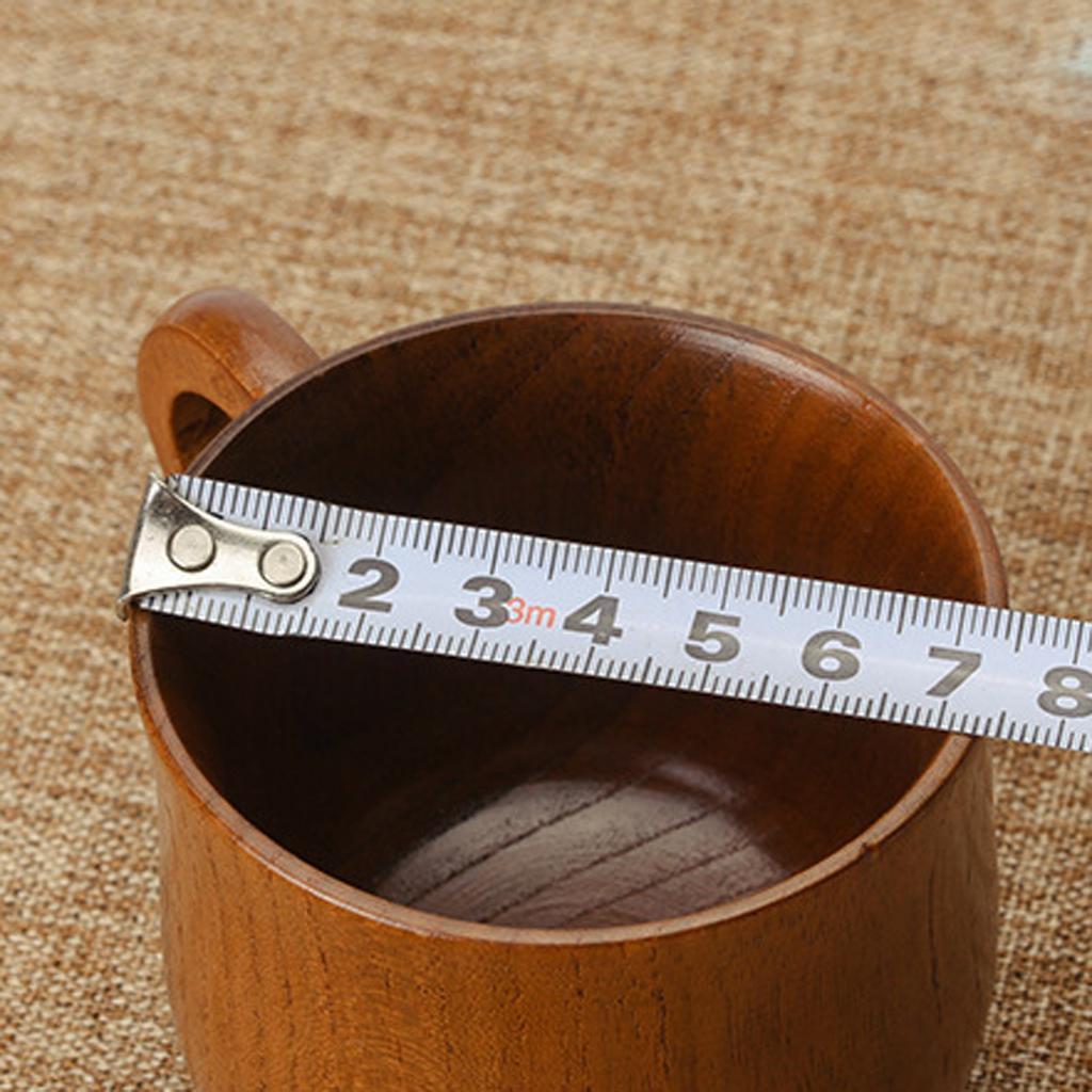 2X Jujube Wood Cup Handmade Coffee Tea Beer Juice Milk Mug Drink 7.5x6.8cm