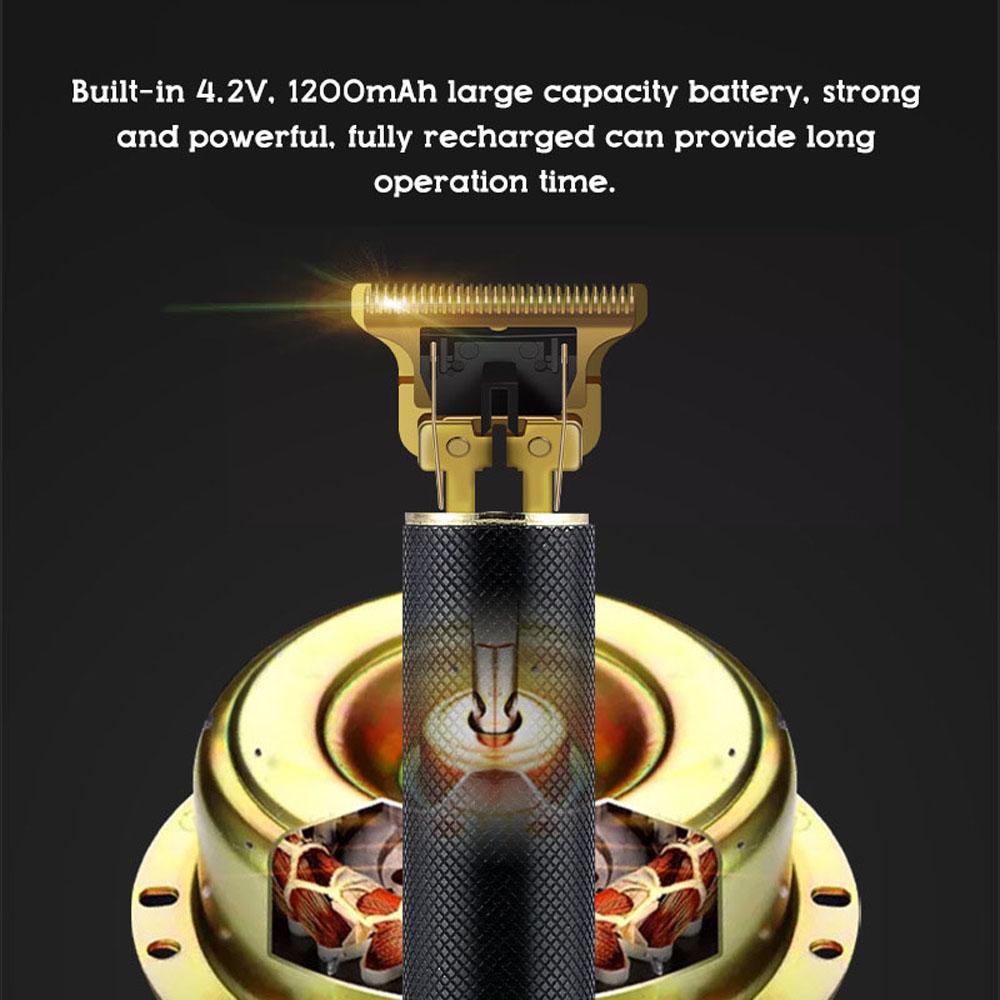 T9 Professional Hair Trimmer Men Hairstyle Cutter Carving Tool USB Rechargeable Electric Haircut Machine