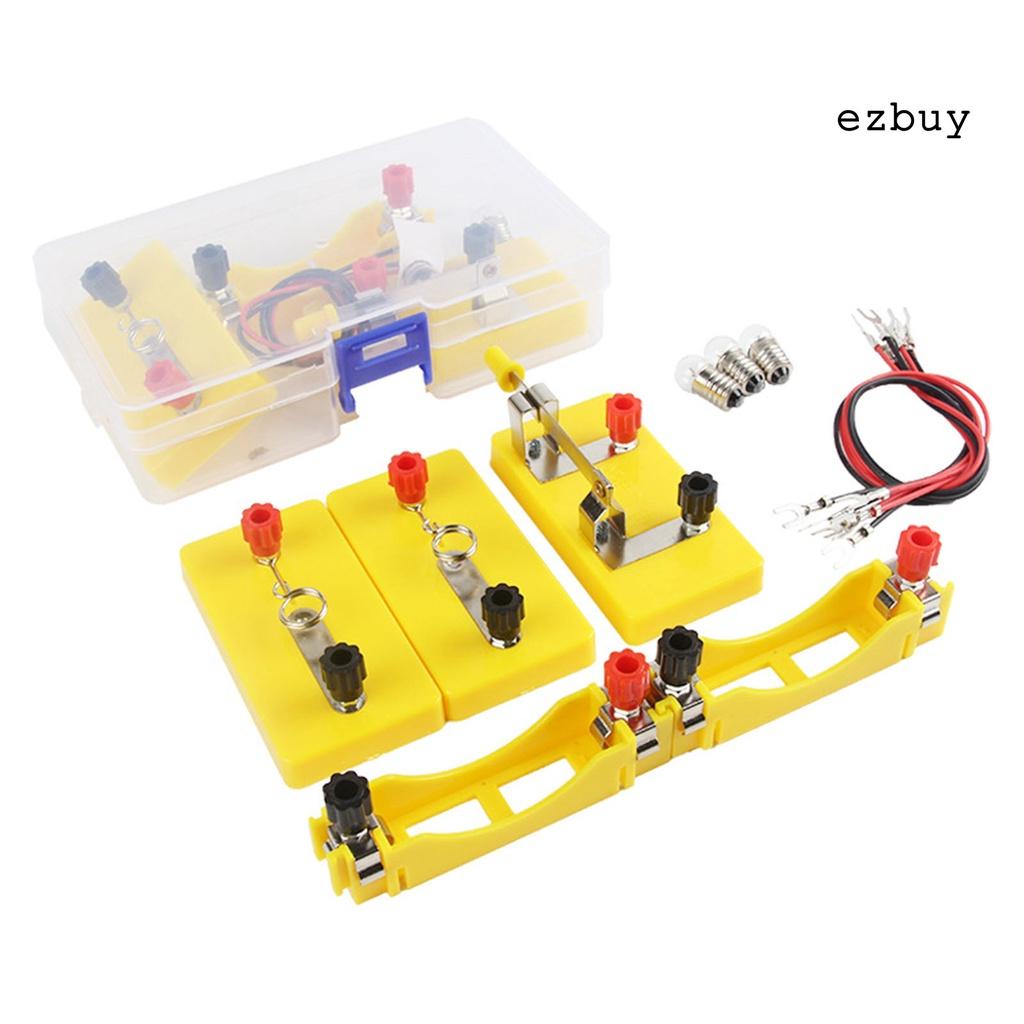 EY-Physics Science Kit Puzzle Practical Ability DIY Physics Science Lab Basic Circuit Learning Starter Kit for Kids