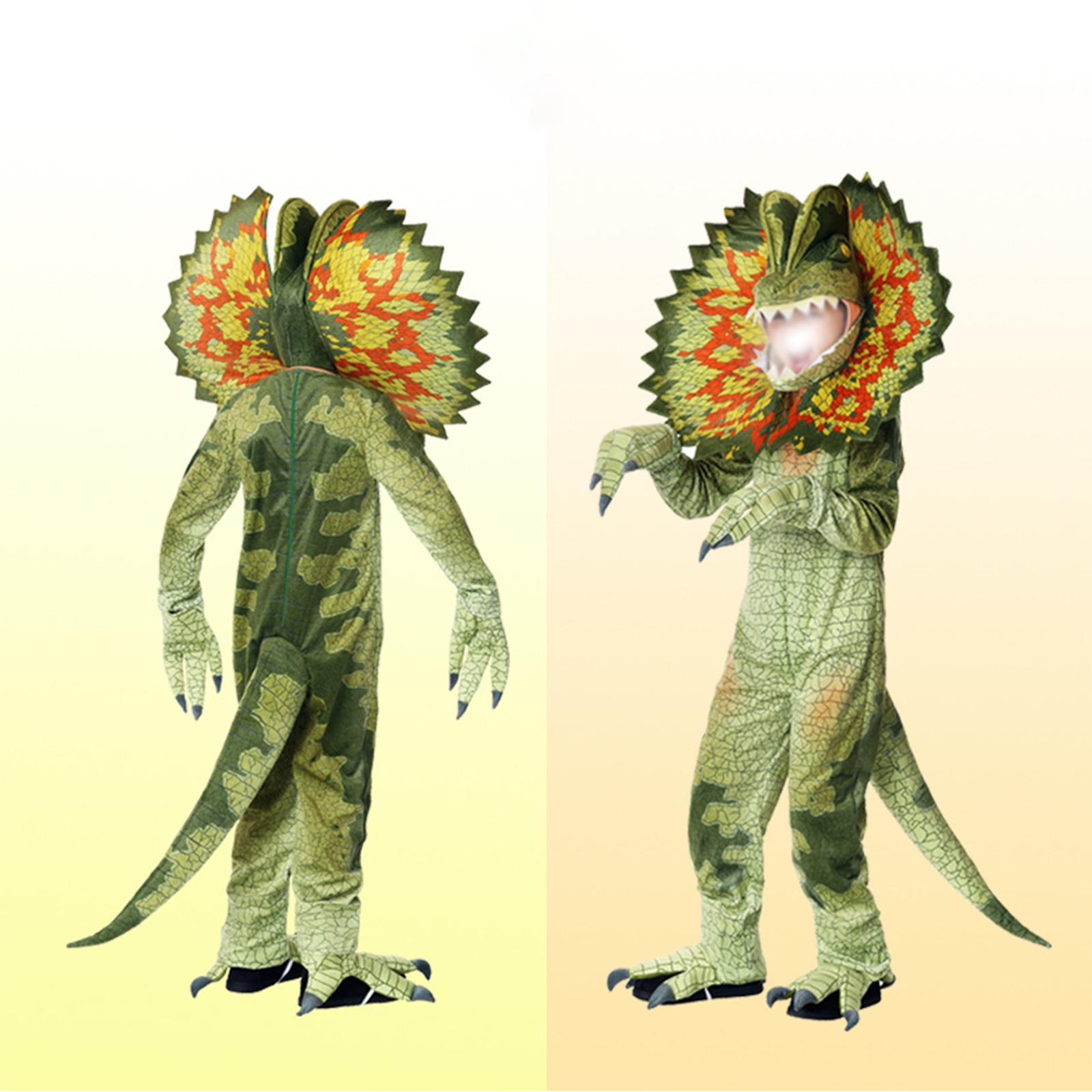 Triceratops Costume Dinosaur Jumpsuit Dinosaur Child Costume for Cosplay Halloween Costumes
