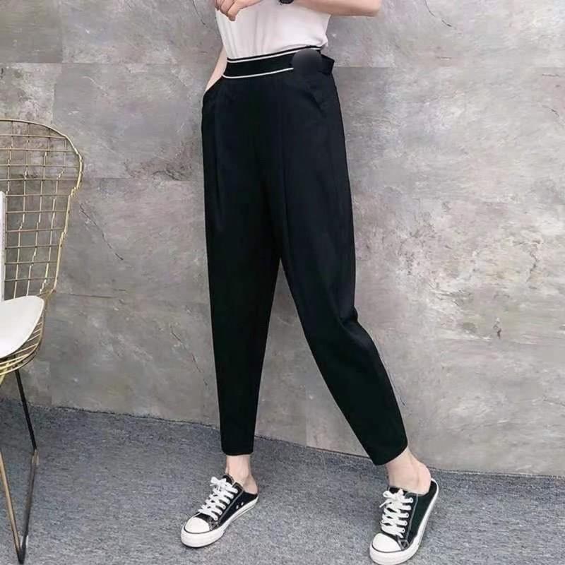 Quần baggy nữ cạp viền sọc trắng siêu đẹp(40-60kg)