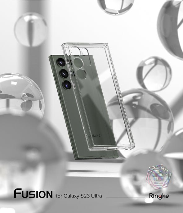 Ốp Lưng Case Trong Suốt Ringke Fusion Dành Cho Samsung Galaxy S23 Ultra - Hàng Chính Hãng