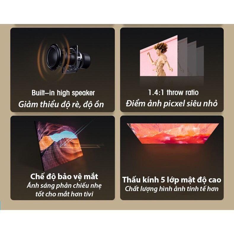 Máy Chiếu Phim TIMOO-T98 Full HD Android 9.0 Độ Sáng 6000 lumens