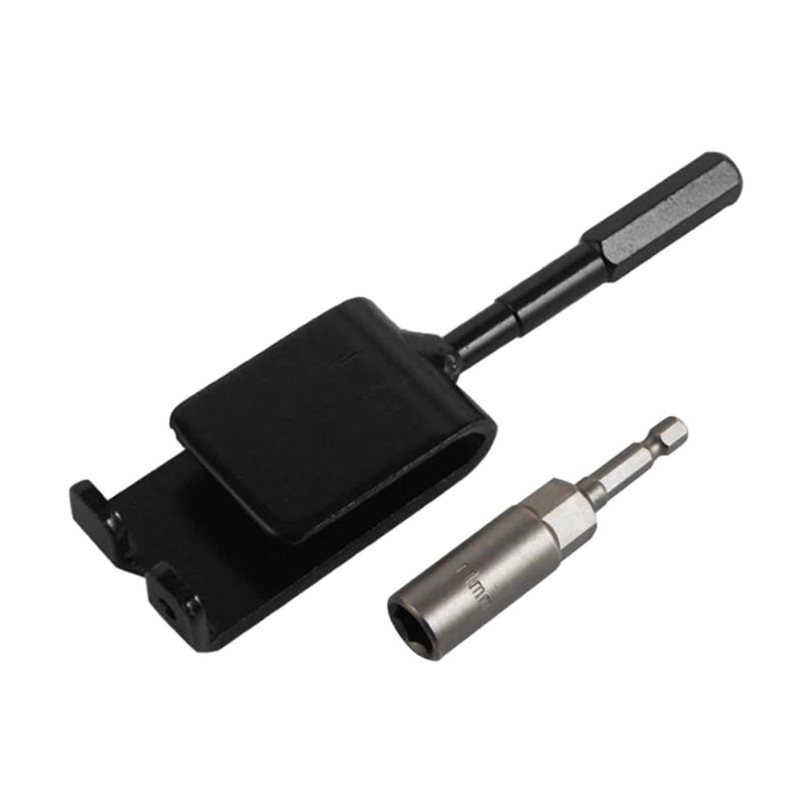 Ice Anchor Power Drill Adapter with Sleeve for Fixation of Canopies Tent Peg