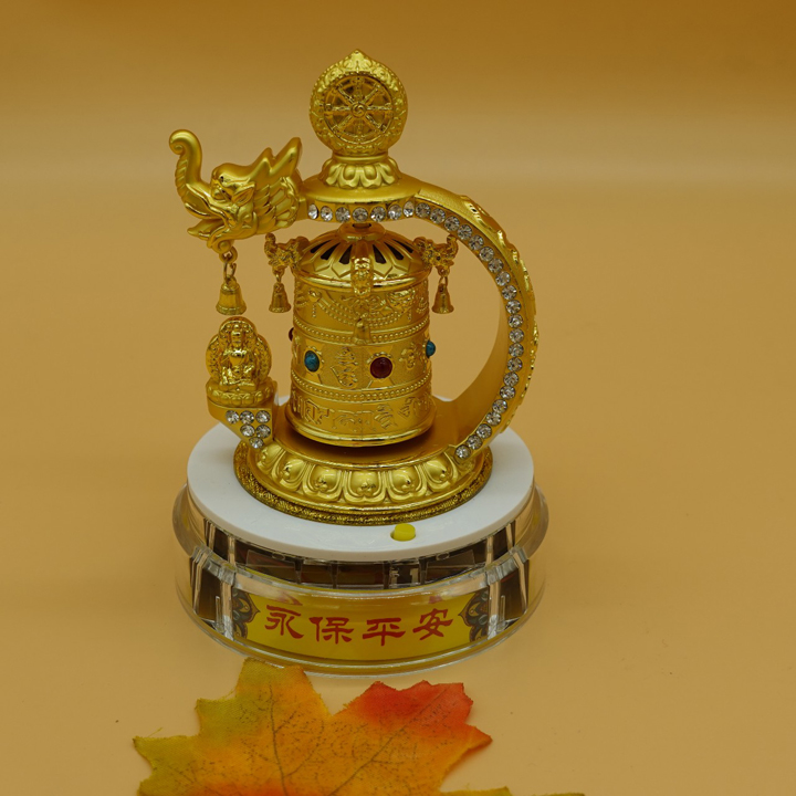 Chuyển pháp luân năng lượng phong thủy may mắn trang trí ô tô bàn làm việc - T058