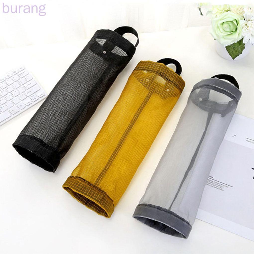 Túi Lưới Treo Tường Đựng Bao Nilong Túi Rác Tiết Kiệm Không Gian Cho Gia Đình - Tặng Kèm 1 Móc Dán Tường