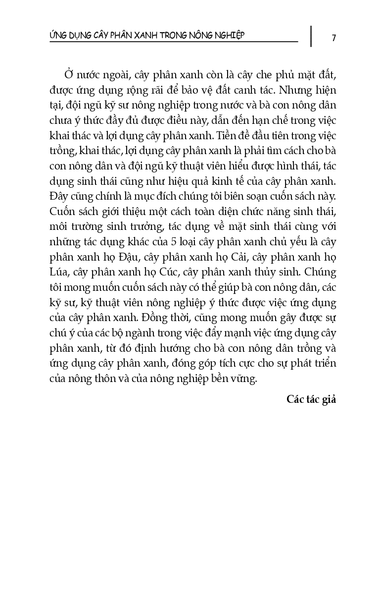 Nông Nghiệp Xanh, Bền Vững - Ứng Dụng Cây Phân Xanh Trong Nông Nghiệp