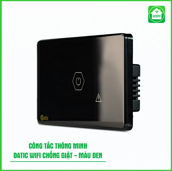 Công Tắc Datic Chống Giật Bình Nóng Lạnh Màu Đen 3000W - Hàng chính hãng