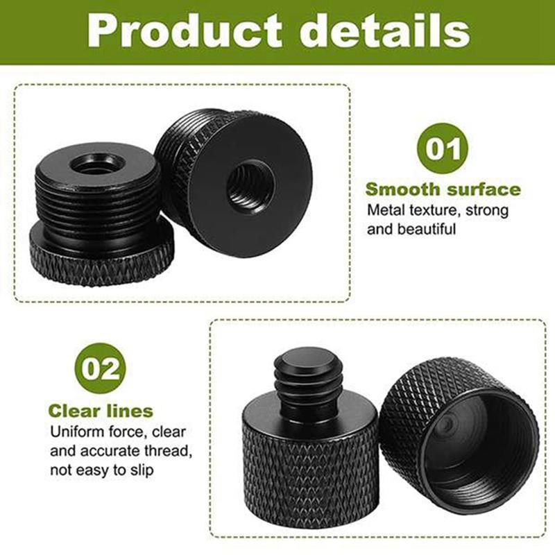 Set 4 đầu chuyển đổi 5/8 lỗ cắm sang 3/8 đầu cắm 3/8 sang 5/8 đực cho giá đỡ micro
