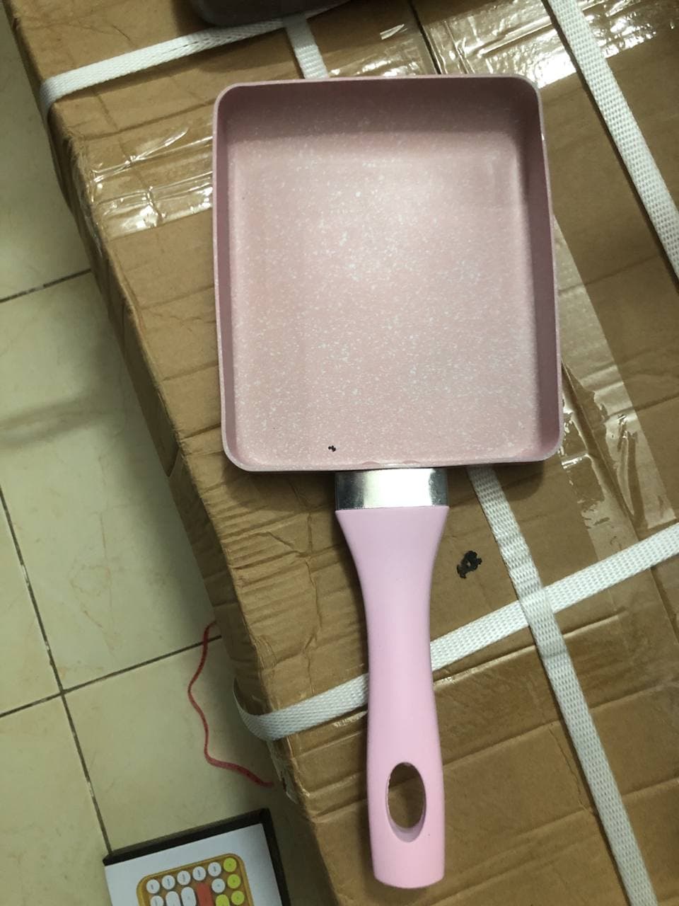 Chảo đúc bằng đá trứng 15 x 18cm Sử dụng tất cả các loại bếp - Chảo
