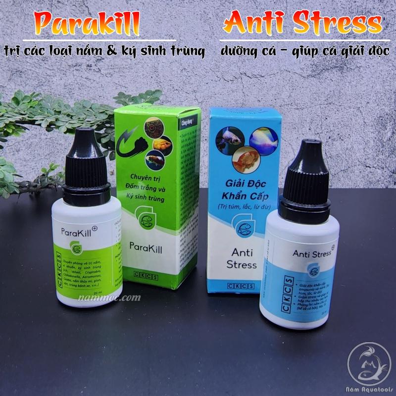 ParaKill & Anti Stress || Dưỡng Cá và Phòng Các Loại Nấm Cho Cá Cảnh