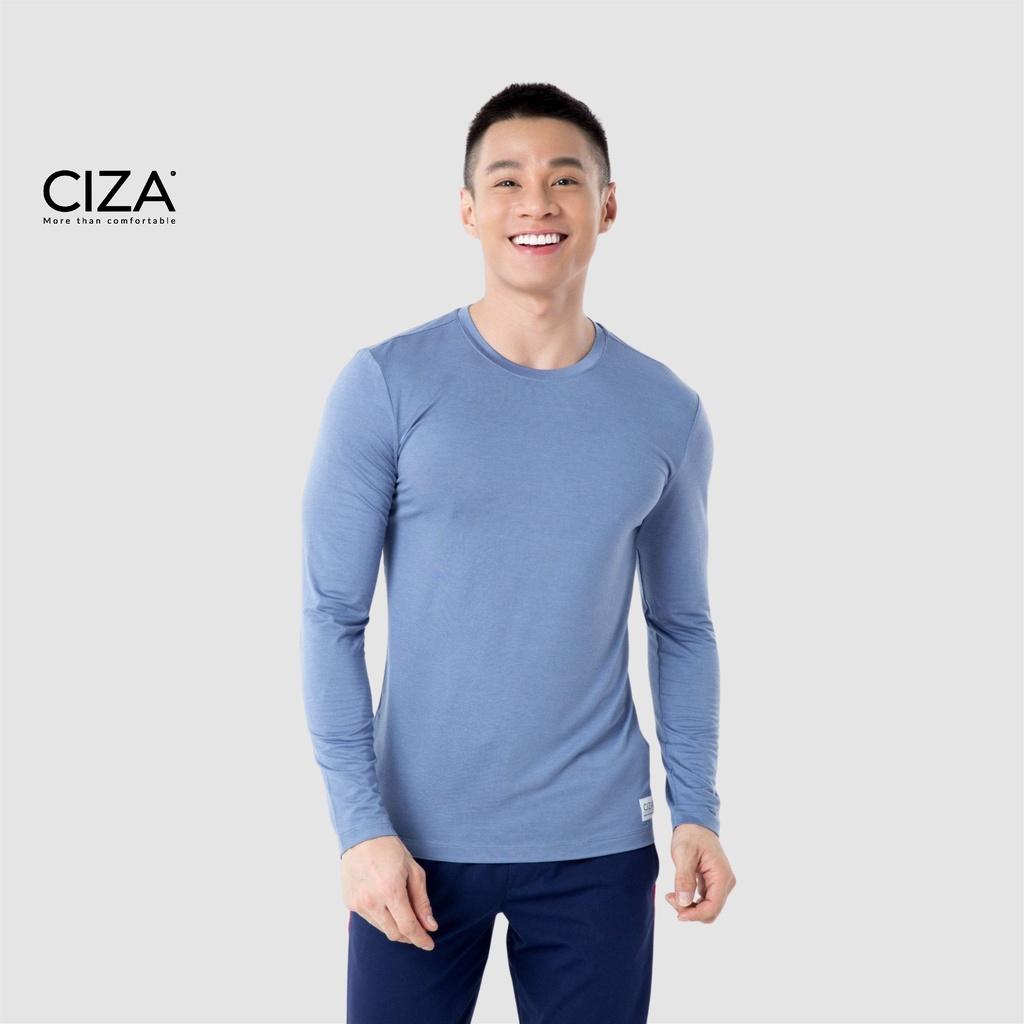 Áo giữ nhiệt body nam CIZA cao cấp thể thao vải heattech cổ tròn giữ ấm công nghệ Nhật Bản size S M L XL ATNS17